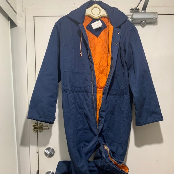 VINTAGE FRACASSI ORIGINAL WORKWEAR LINED JUMPSUITS SIZE S - Picture 7 of 13